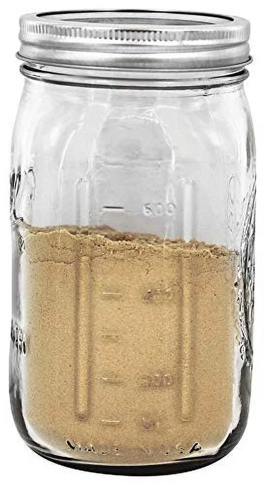 Clear 32 Ounce Quart Jar Set of 12 J592
