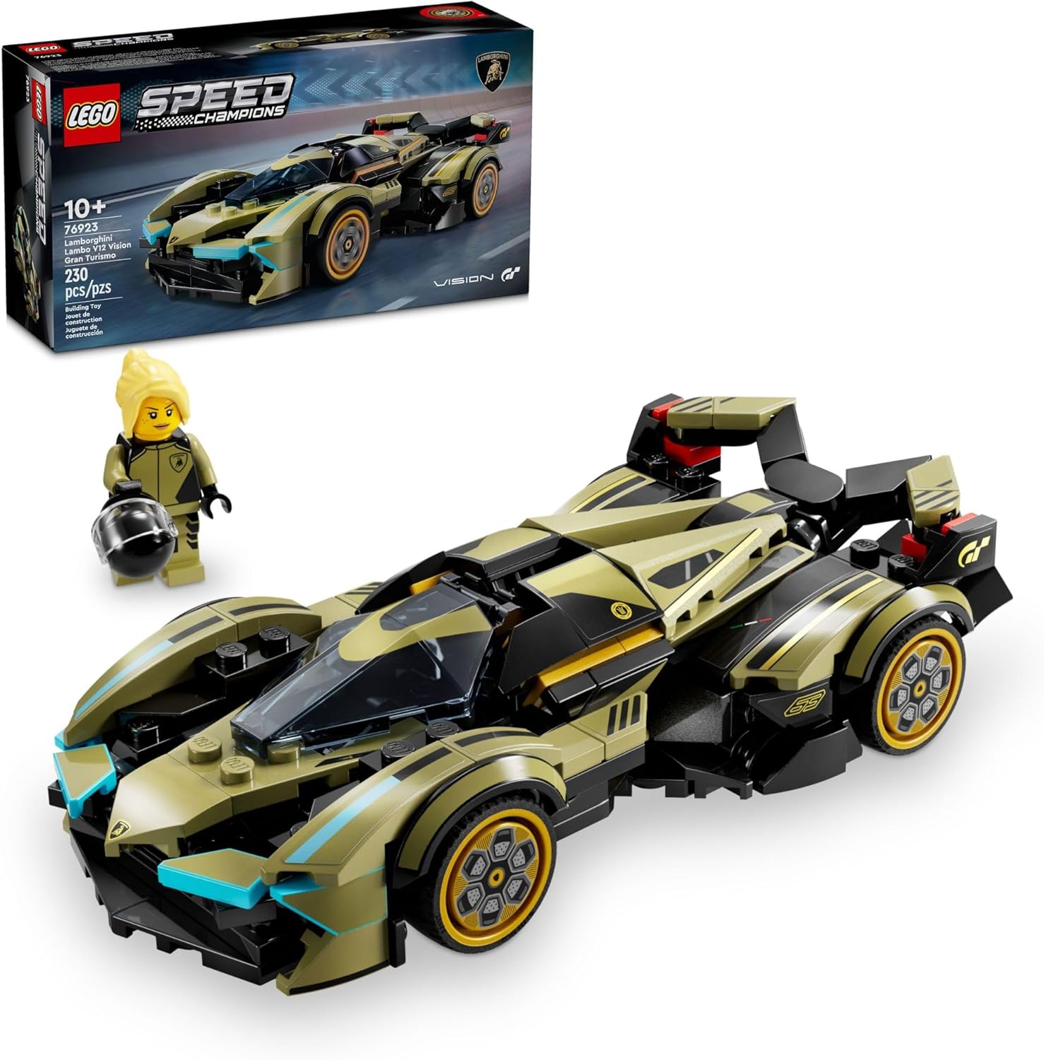 LEGO Speed Champions Lamborghini Lambo V12 Vision GT Super Car Building Toy Set T34475