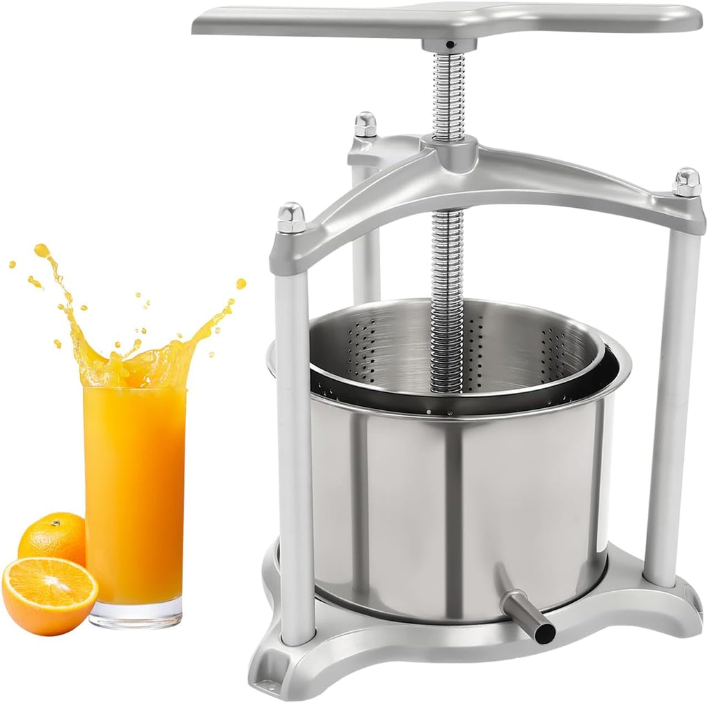 Stainless Steel Fruit Press with Dual Barrels and Filter Bag Z199