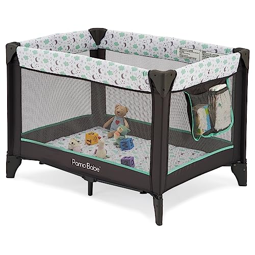 Portable Baby Playpen with Storage Bag (Green) F952