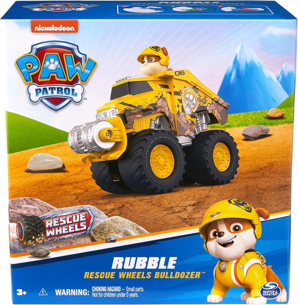 Paw Patrol Rubble’s Bulldozer Toy Truck with Vehicle Transformation and Collectible Action Figure J34095