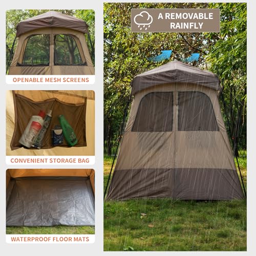 Oversized Portable Outdoor Shower Tent with Floor O453