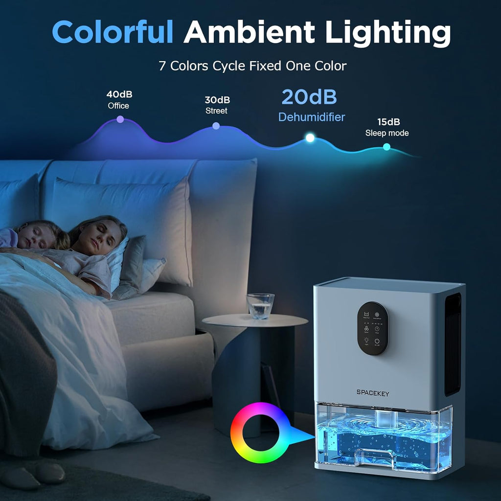 106 OZ Dehumidifier with 7 Color LED Light A162891