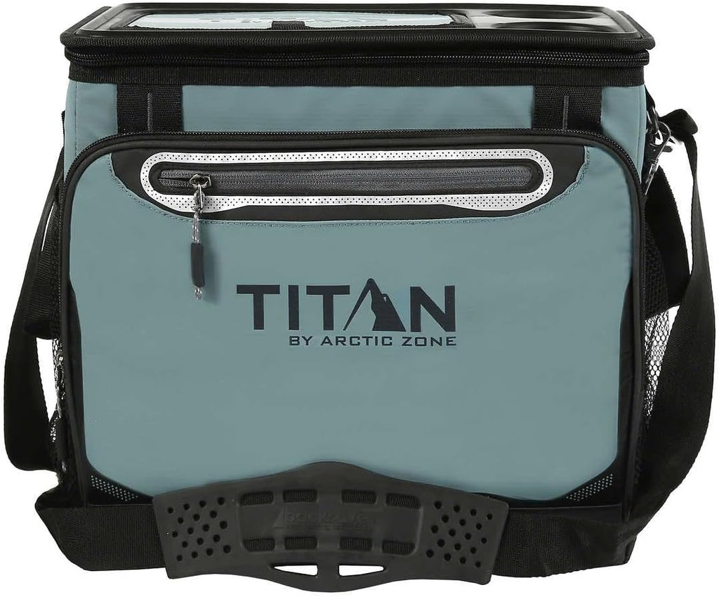Insulated Leak-Proof Collapsible Cooler Bag, Holds 40 Cans, Teal P12969