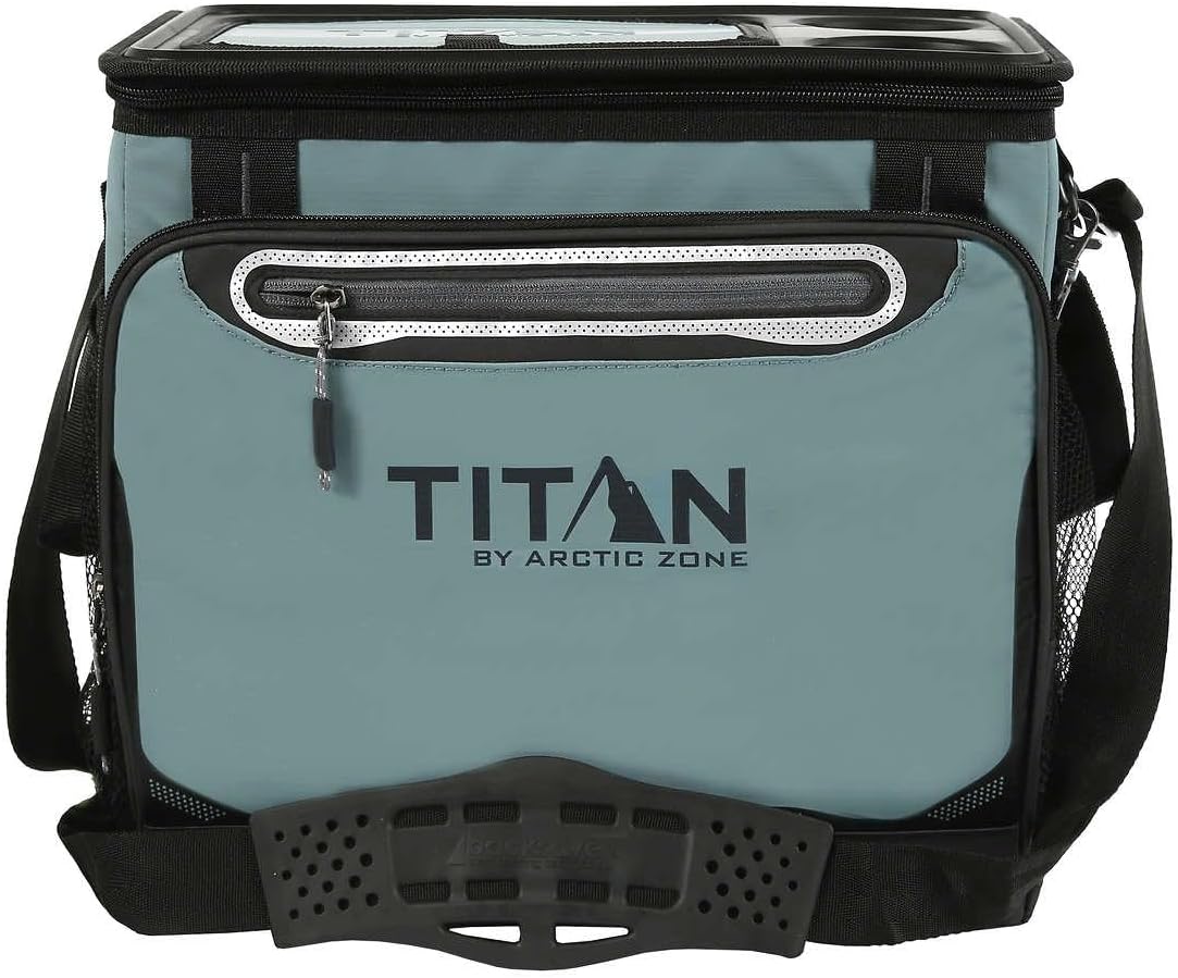 Insulated Leak-Proof Collapsible Cooler Bag, Holds 40 Cans, Teal P12969