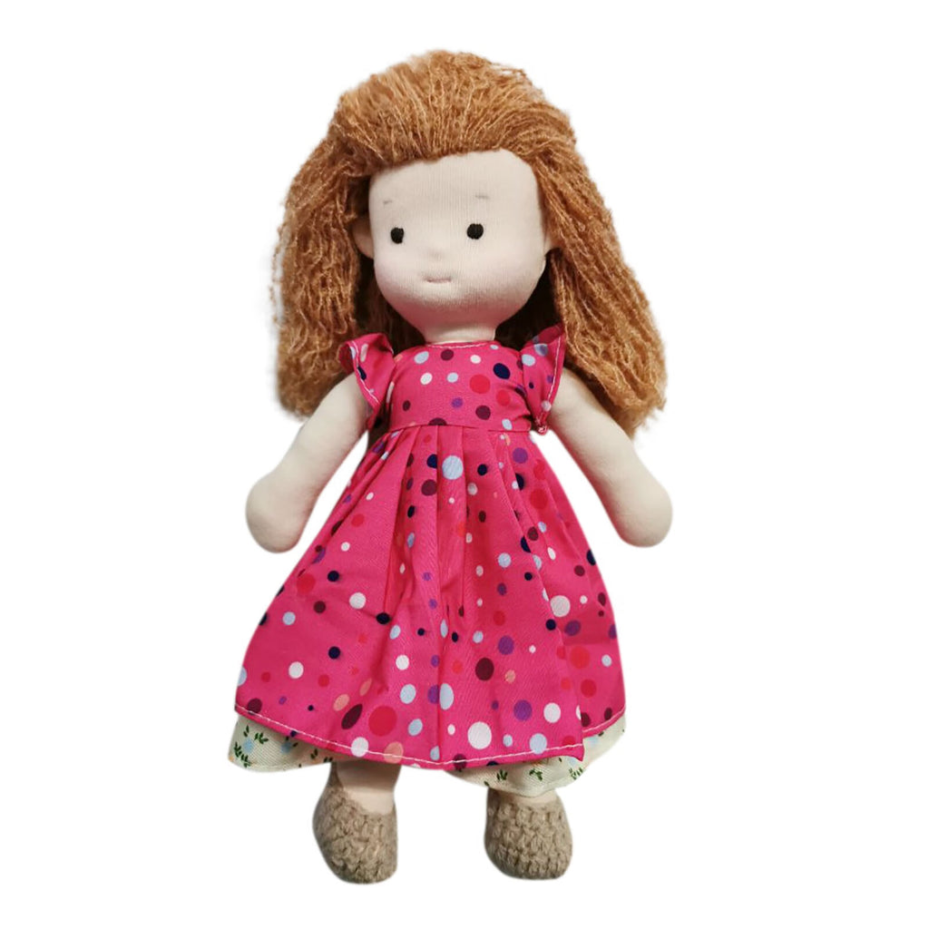 Cotton Rag Doll with Curly Hair H824