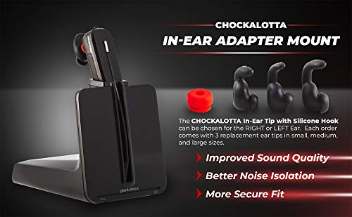 in-Ear Tip with Silicone Hook (1-Pack Adapter + 3 Pcs Ear Tips) Z816