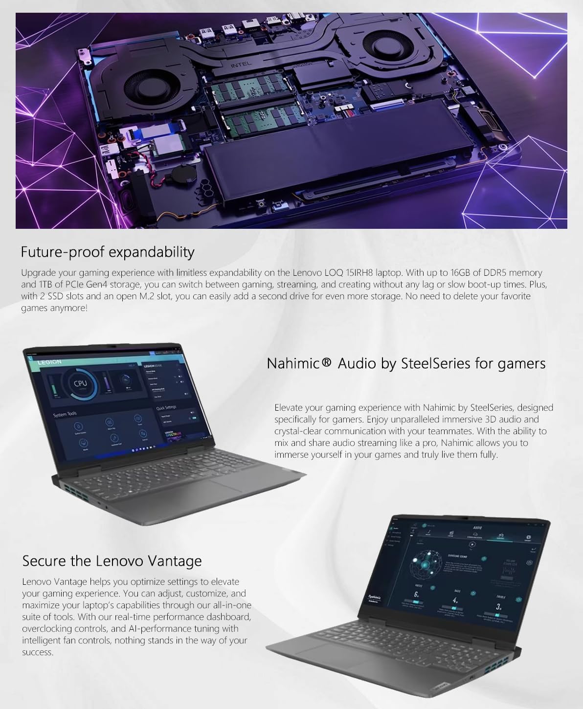 15.6" Gaming Laptop, 144Hz IPS, Intel Core i5-13420H, 32GB RAM 2TB Storage, NVIDIA GeForce RTX 3050, Backlit KB, Win11, Storm Grey J73482