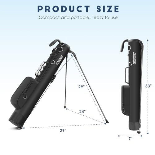 Small Lightweight Golf Stand Bag with Ball Holder and Pockets D571