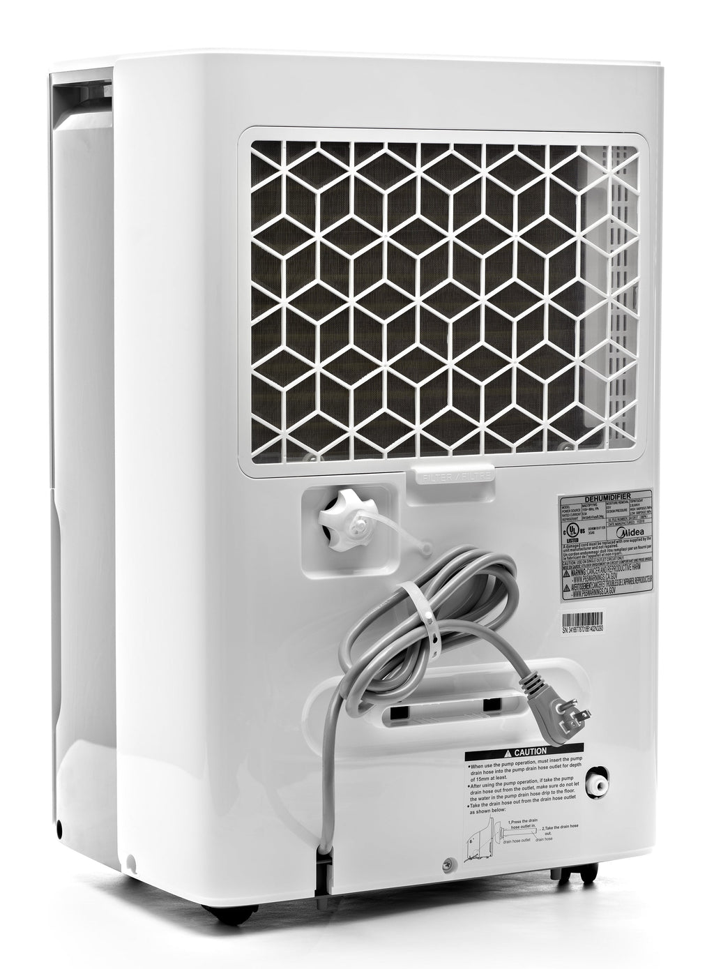 White 50-Pint Smart Dehumidifier with Pump M6059