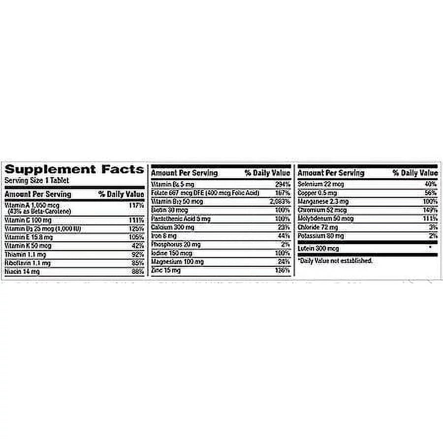 275 ct. Multivitamin Tablet for Women Age 50 and Older G195