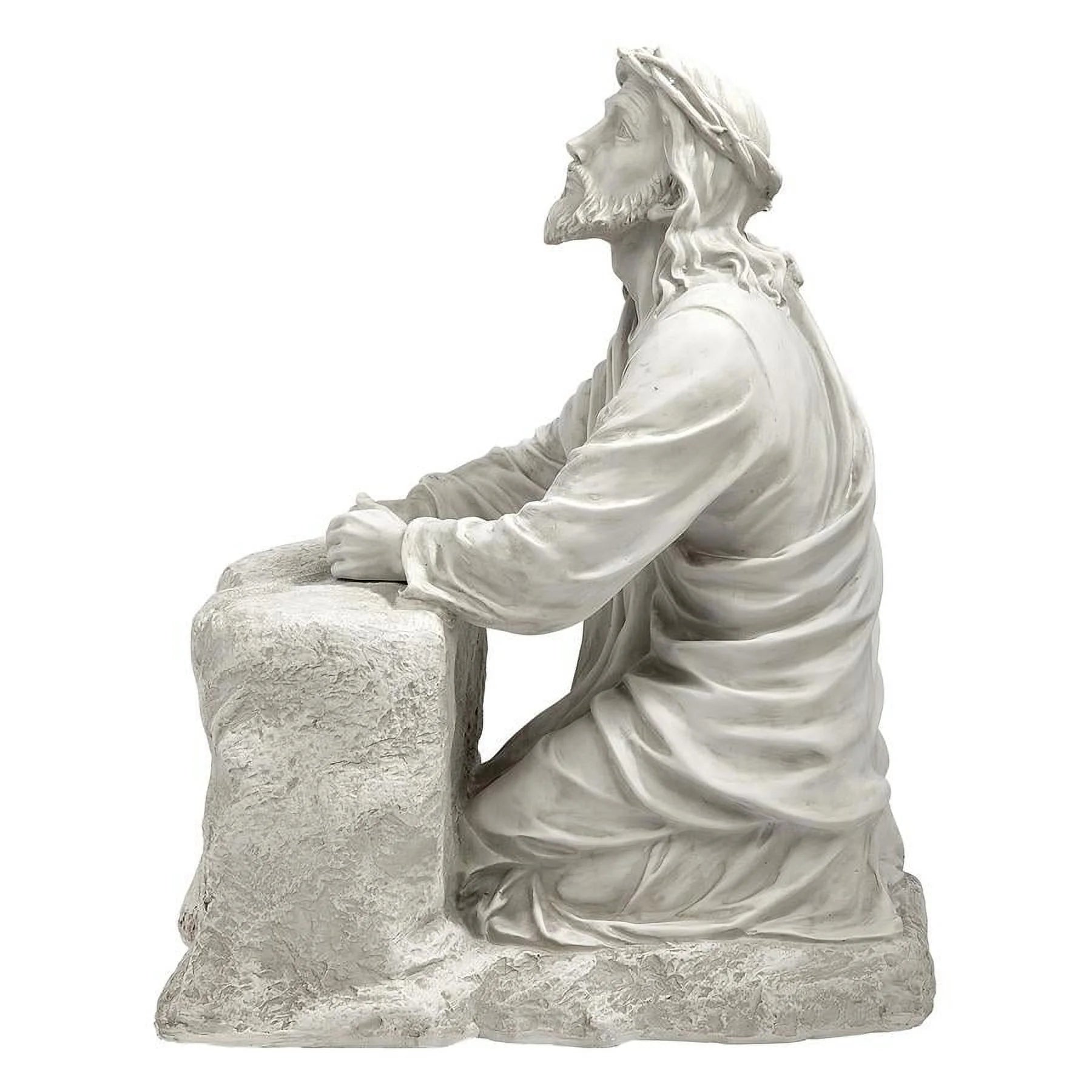 23 Inch Polyresin Antique Stone Religious Garden Statue Z192140