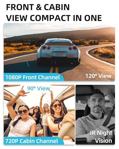 1080P Dual Dash Cam with GPS and Night Vision V50901