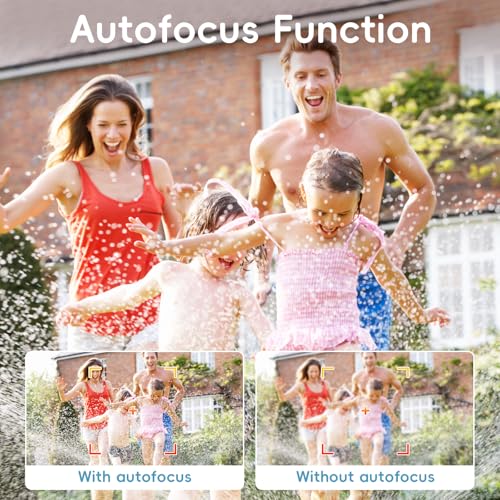 10 FT Waterproof Floating Camera with 32GB Card, Dual Screen Selfie Camera, 48MP 18X Autofocus Compact Digital Camera R541329