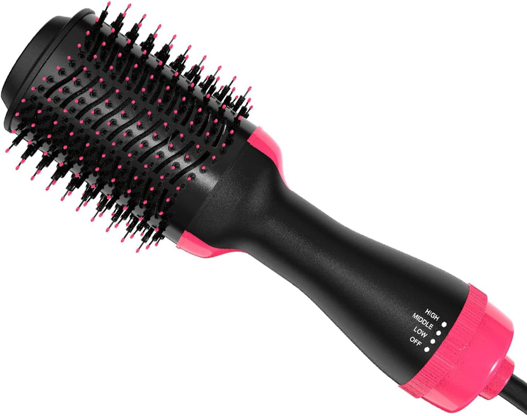 4 in 1 Hair Dryer Brush with Ceramic Titanium Barrel A9568