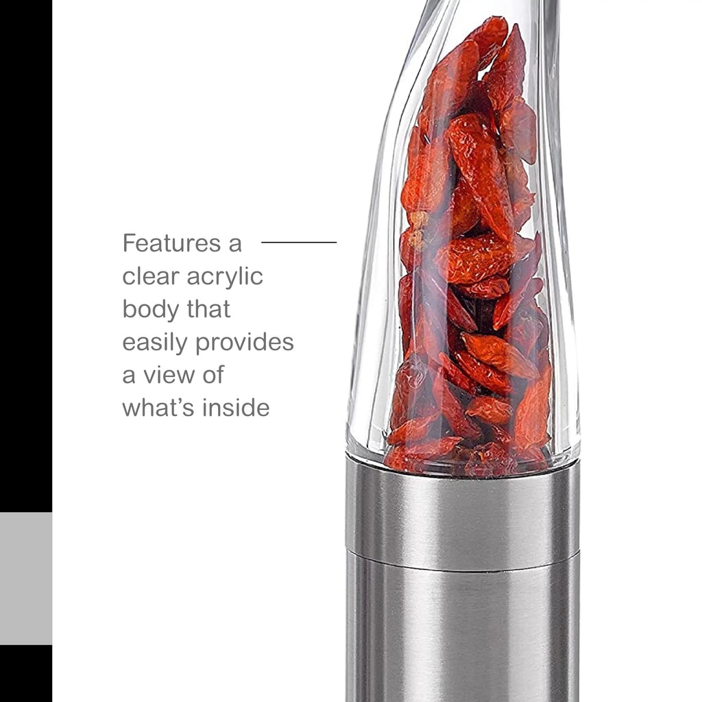 8" Stainless Steel Spice & Chili Pepper Mill D17011