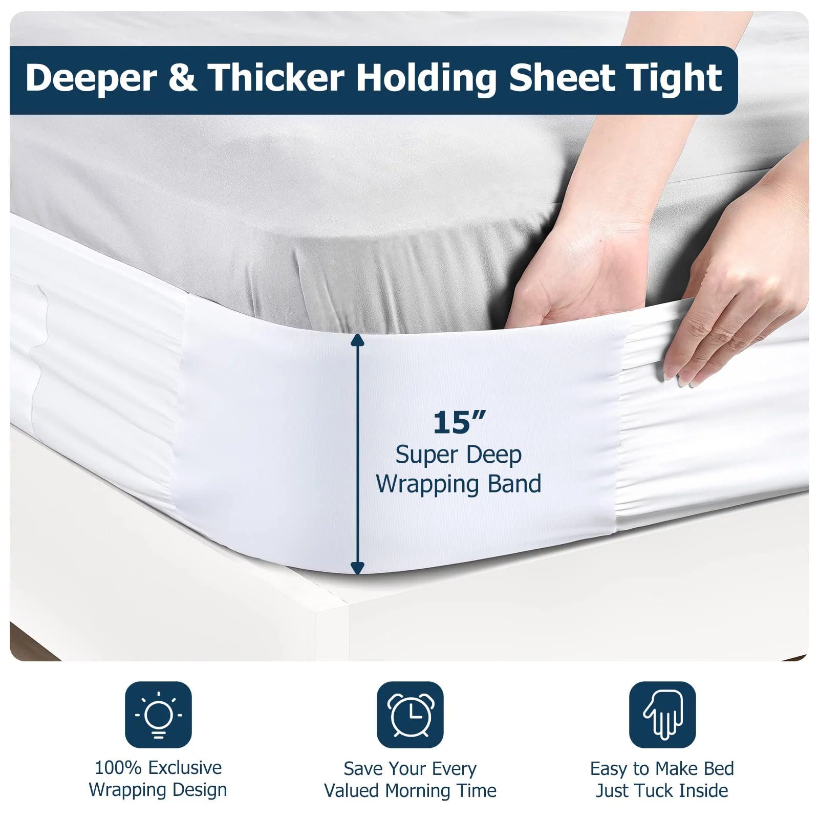Queen 60'' X 80'' Bed Sheet Holder K4365