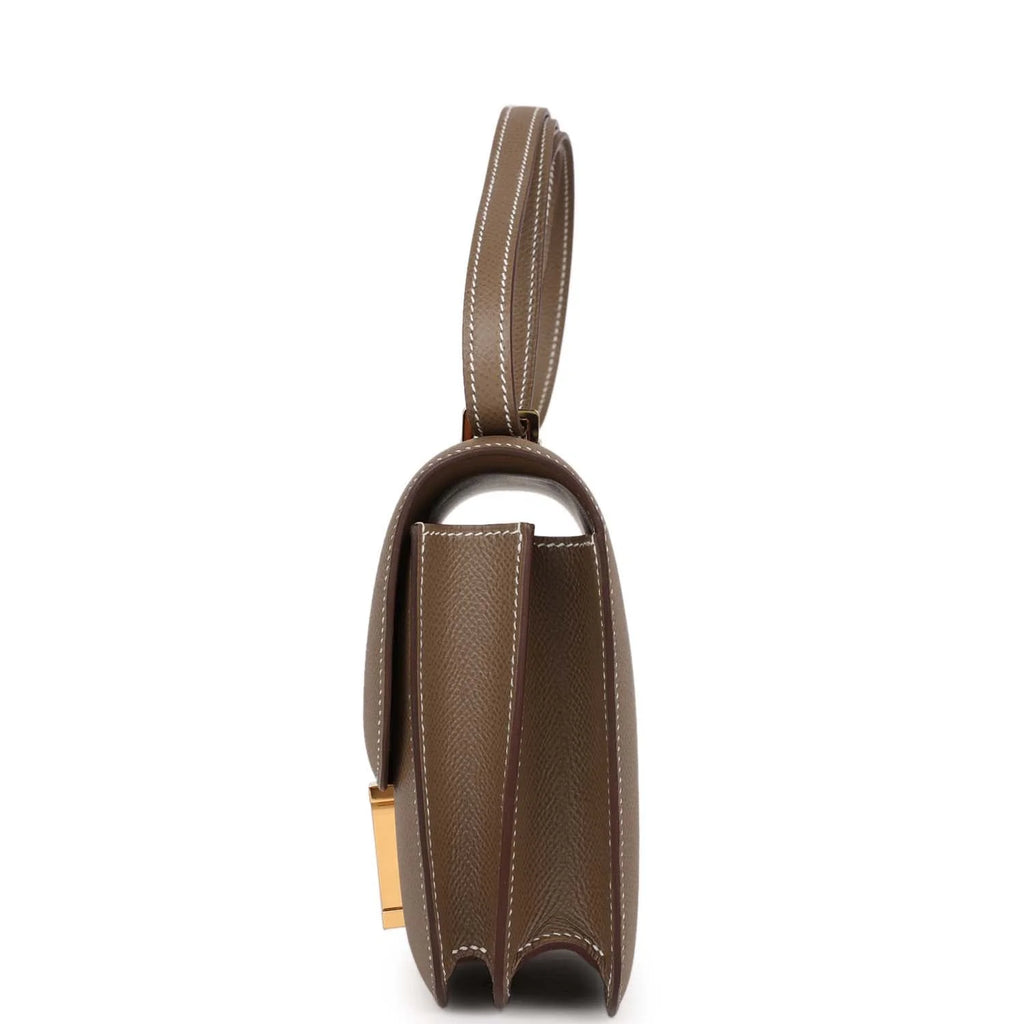 Etoupe Epsom Leather Shoulder Bag K747