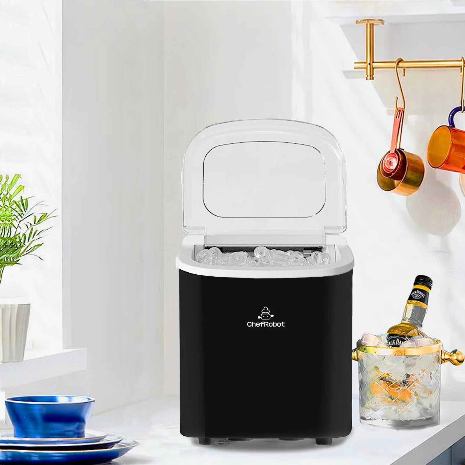 Black Self-Cleaning Ice Maker F961479
