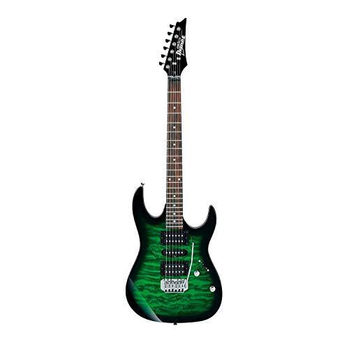 Transparent Green Burst 6 String Solid-Body Electric Guitar P3699
