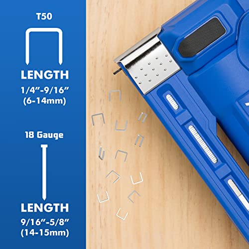 20V Cordless Brad Nailer 2 in 1 Staple Gun with 2.0Ah Battery and Charger G431