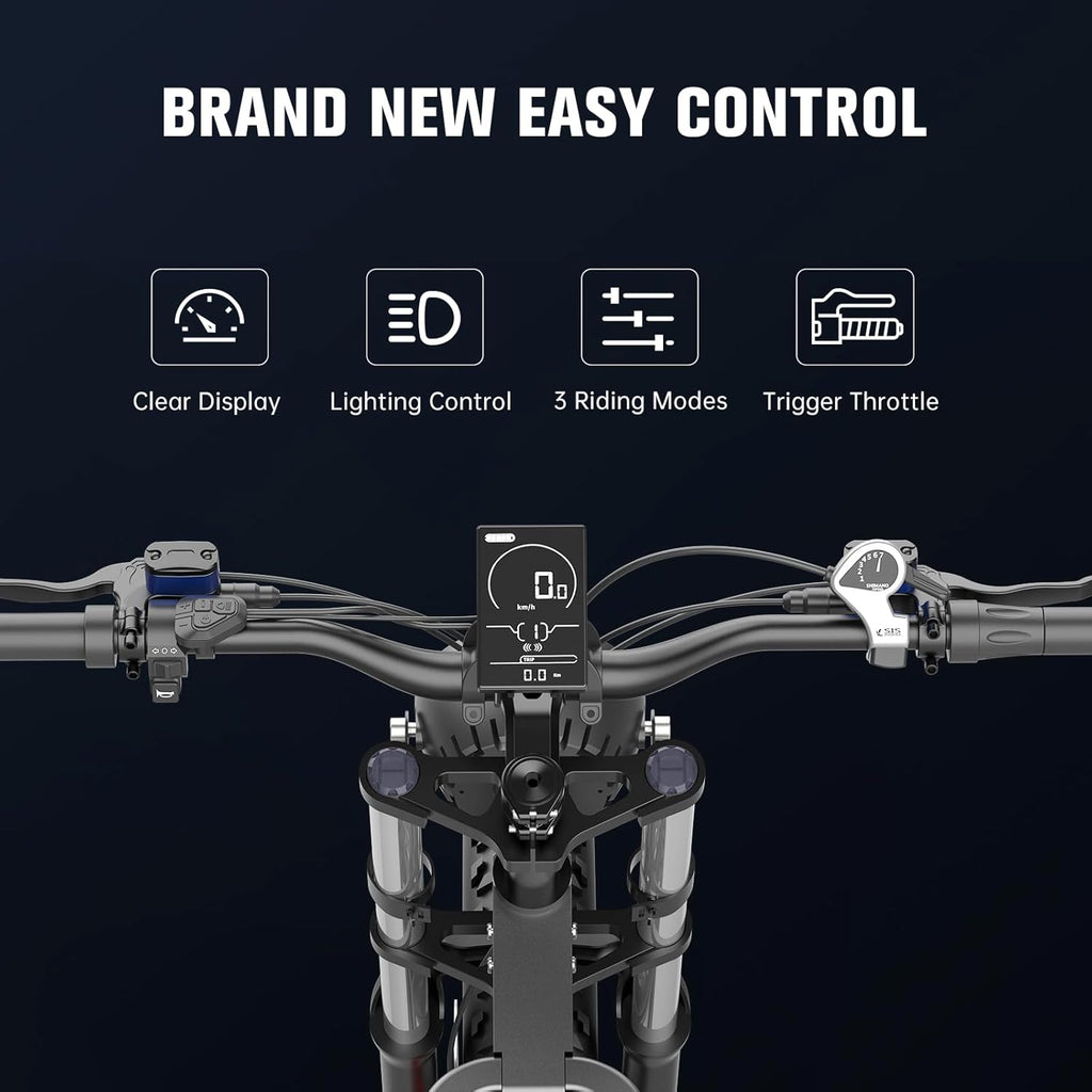 2000W 35AH Removable Battery 20" Mountain Electric Bike U4010