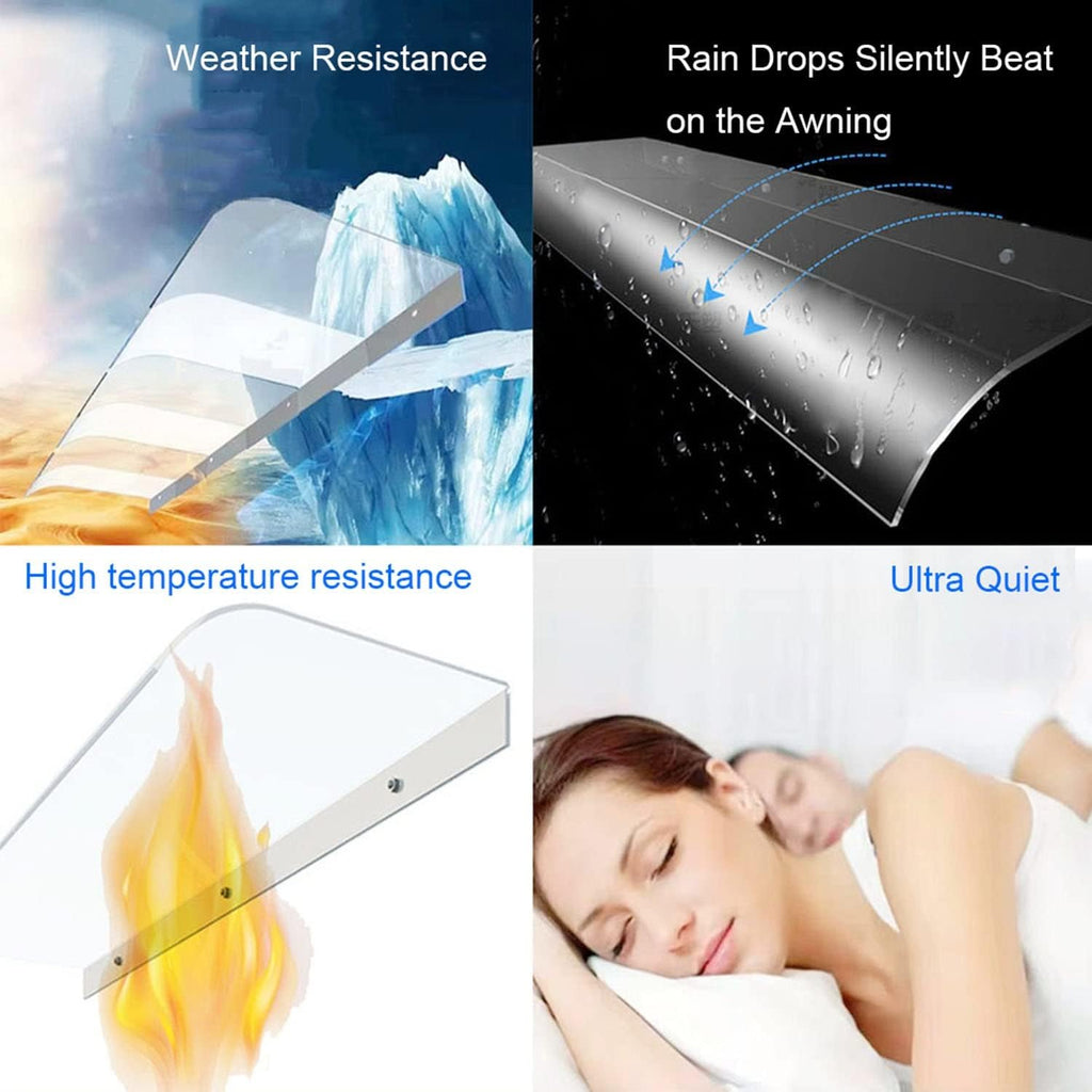 Clear Polycarbonate Awning Sheet (15.7X39in) N19917