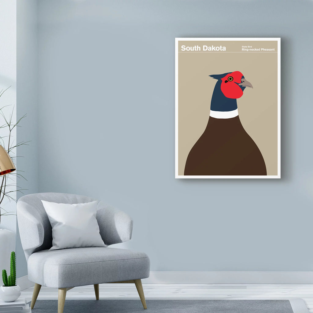 South Dakota Pheasant Canvas Art A5225