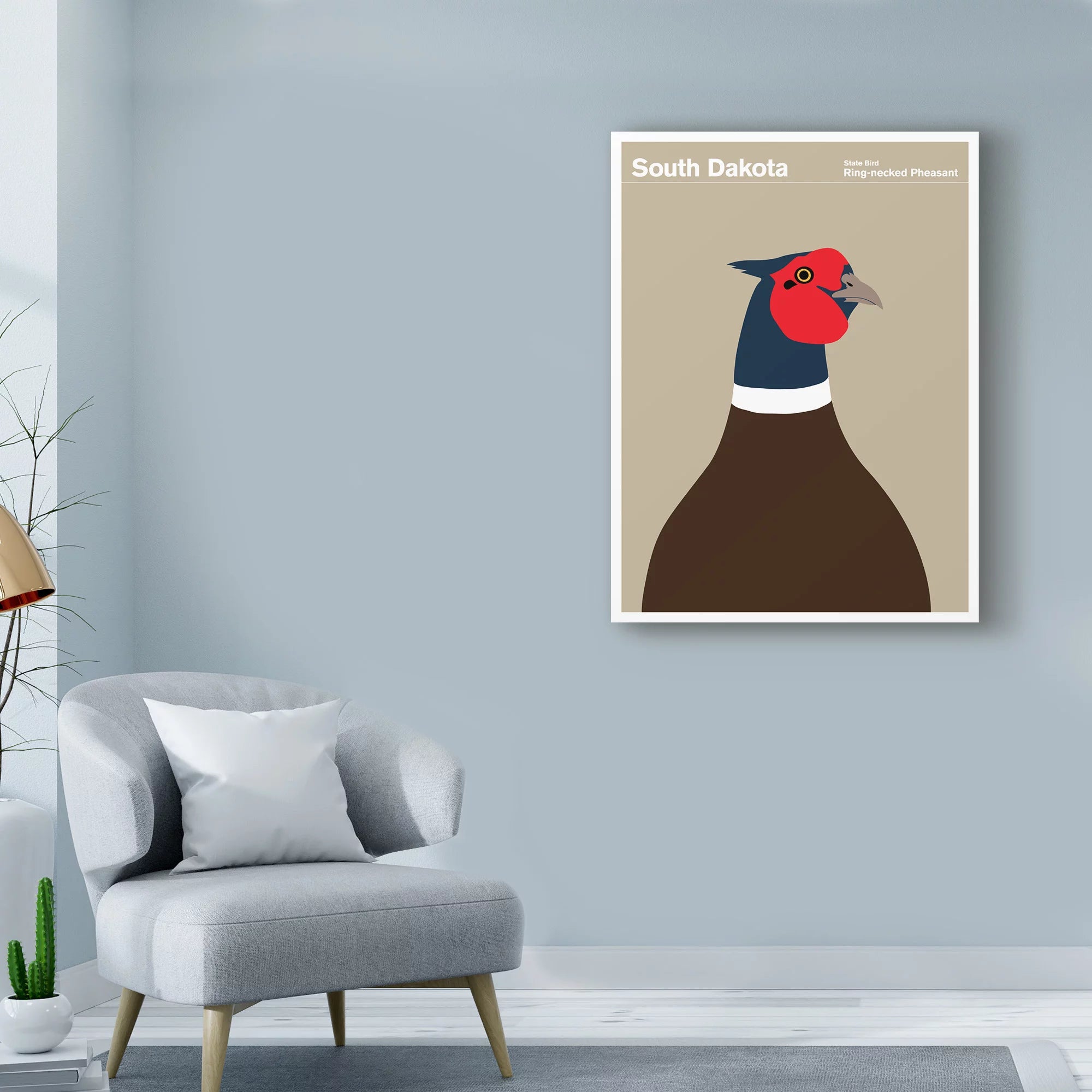 South Dakota Pheasant Canvas Art A5225