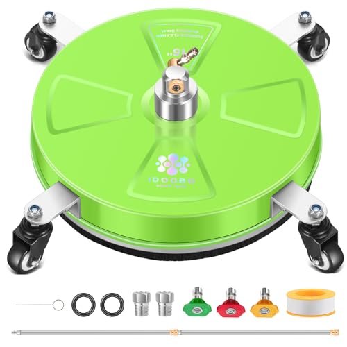 15" Stainless Steel Surface Cleaner with 4 Wheels A3845