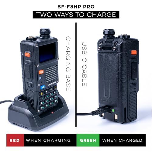 10 W Tri-Band Two-Way Radio with USB-C Rechargeable Battery A374
