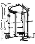Smith Machine Squat Rack Power Cage Cable Crossover System LAT Pulldown Machine Z628945