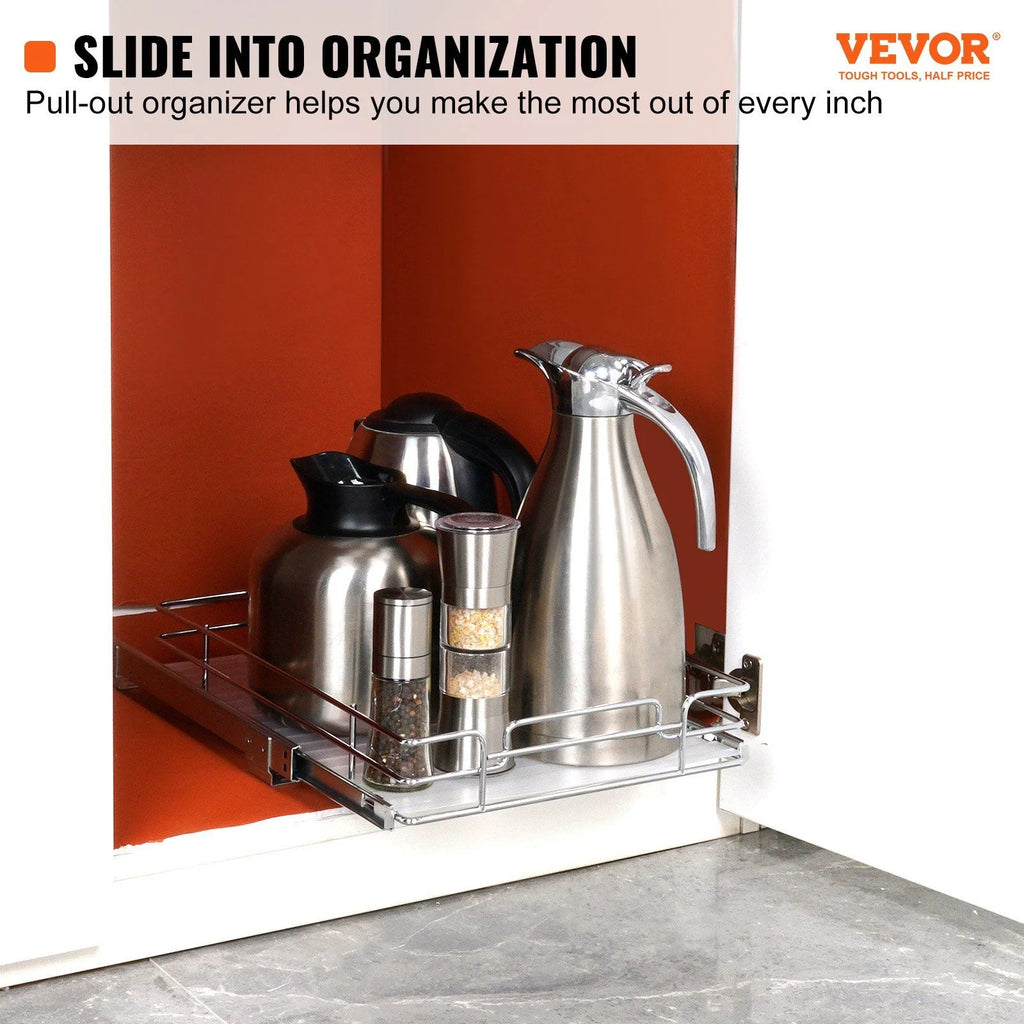 Steel Pull Out Cabinet Organizer 14x21 A233182