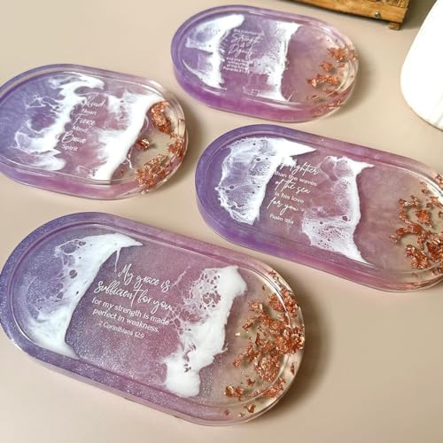 3 Pcs Silicone Rectangle Resin Molds W338174