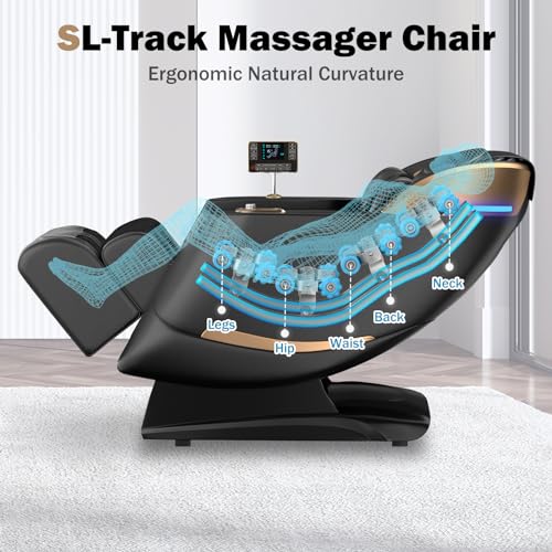 Massage Chair with Zero Gravity SL-Track Shiatsu V730660