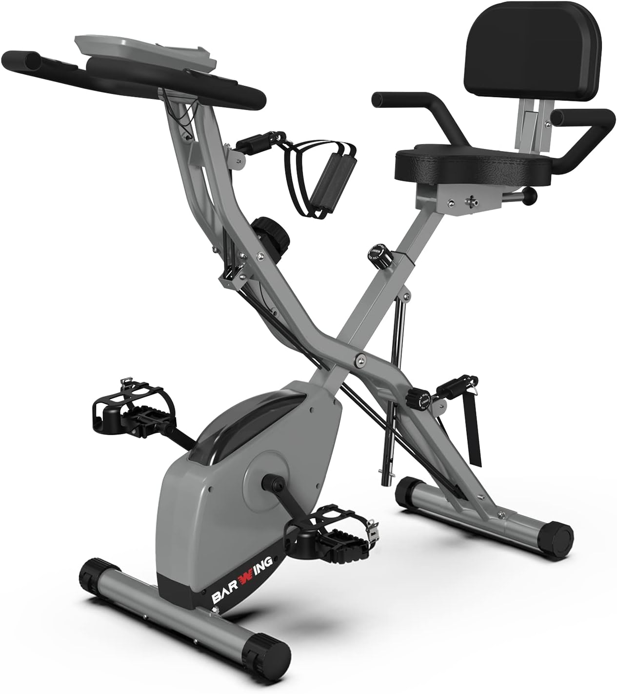 Cement Grey 4 IN 1 Foldable Indoor Cycling Bike J8296