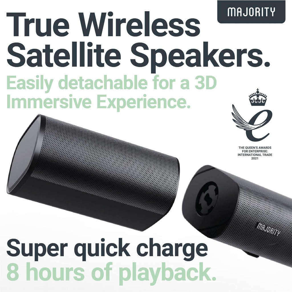 5.1 Dolby Audio Surround Sound System with Soundbar and Wireless Subwoofer G63876