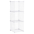 White 3-Piece Stackable Modular Storage Cube Set V922129