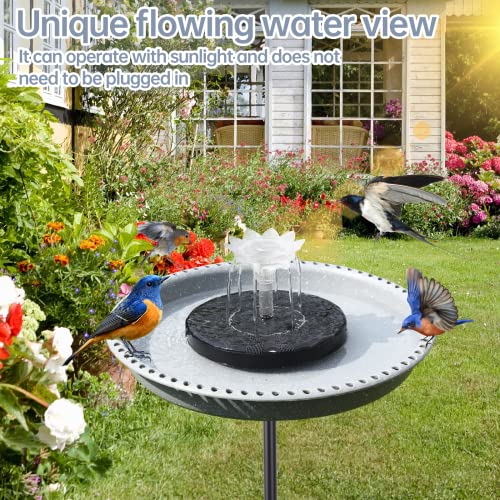 Solar Powered Bird Bath with Fountains Z35666