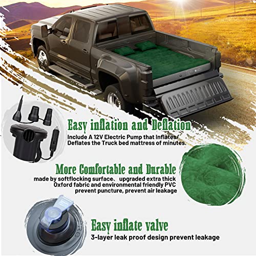 Inflatable Truck Bed Air Mattress with Pump & Carry Bag C786