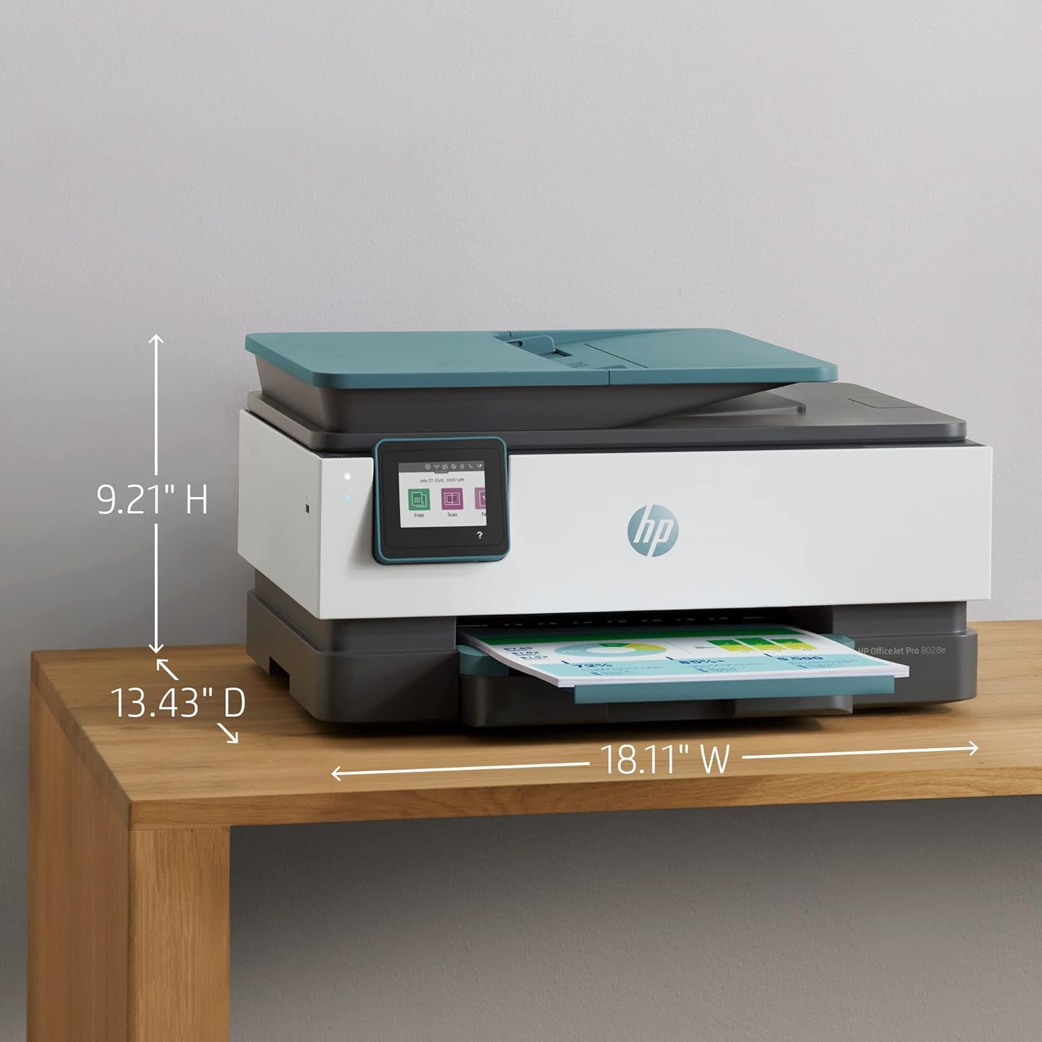 Wireless All in One Inkjet Printer Scanner Copier Fax with Touchscreen D23134