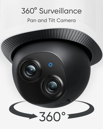 Corded Electric Wireless 2K Dome Security Camera X2919