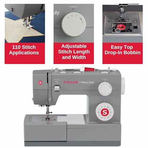 Black Heavy Duty Sewing Machine with Accessory Kit I411411