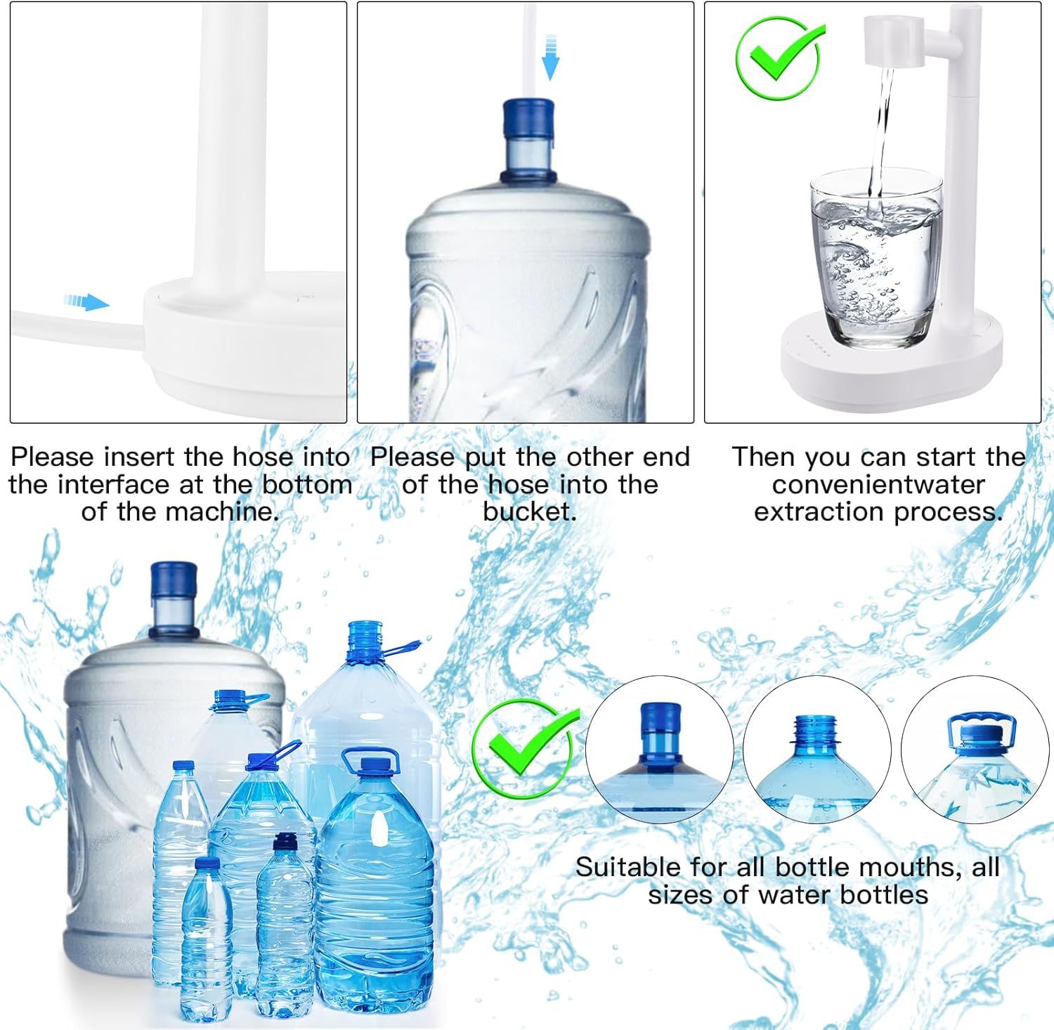 Intelligent Automatic Water Pump for Universal Bottle D274164