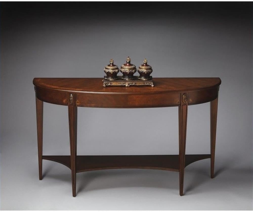 Demilune Console Table in Nutmeg W72390