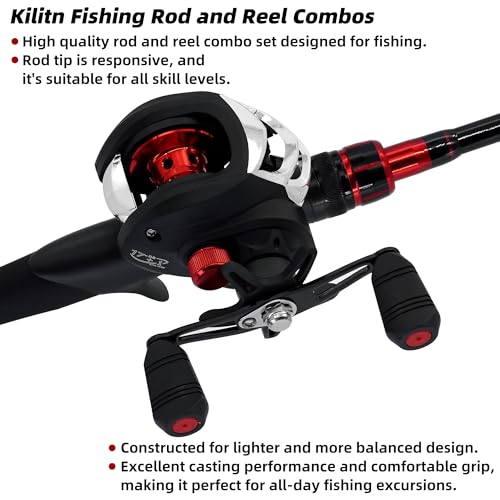 Fishing Rod and Reel Combo Baitcasting Baitcast Reel 5 Foot Fiberglass Telescopic Rod with Fishing Line E28999