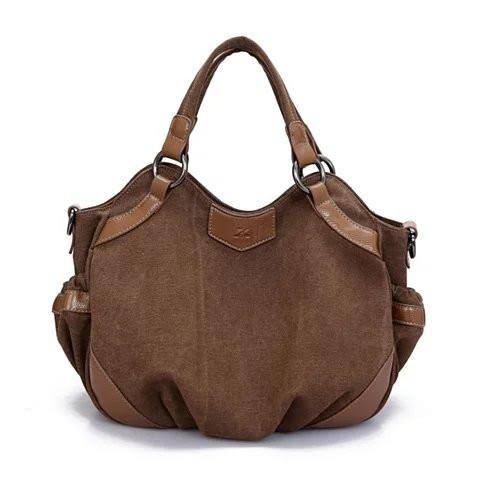 Canvas Shoulder Bag Sea Blue W790585