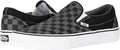 Black/Pewter Checkerboard Slip-On Shoes Size 10.5 T796