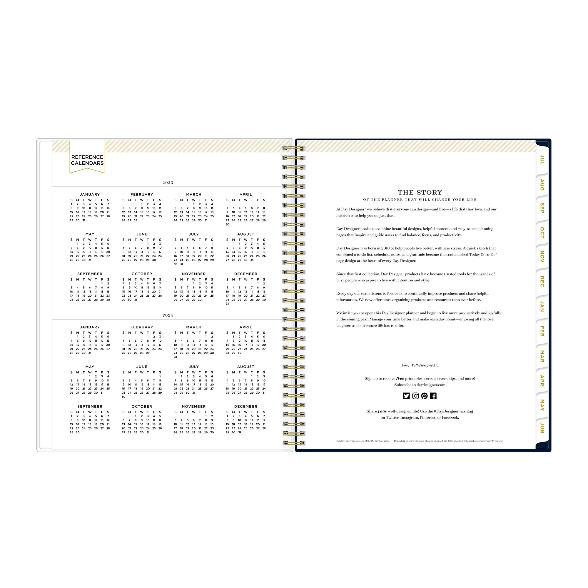 8.5x11 Weekly Monthly Planner W8038