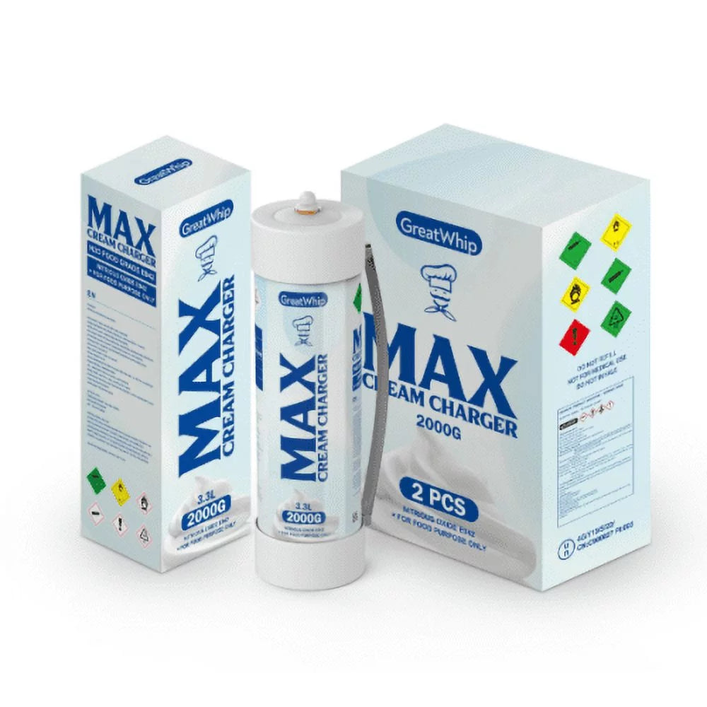 3.3L/2000g Tank Whipped Cream Chargers (2 Cylinders) Y4990